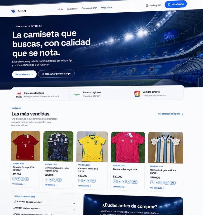 Sitio web de Fc10.cl